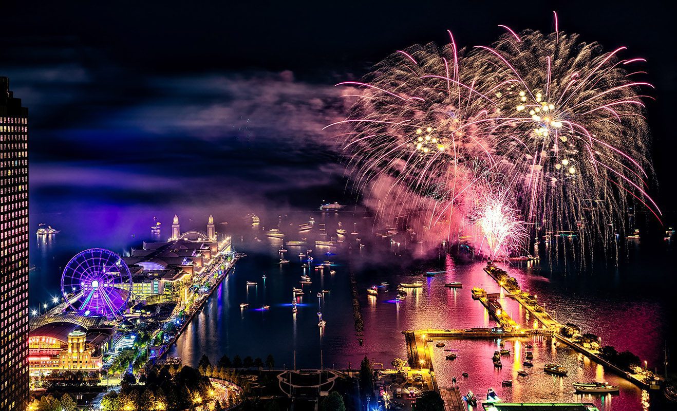 Hilton Fireworks Kick Off Navy Pier’s Independence Day Weekend on July 2
