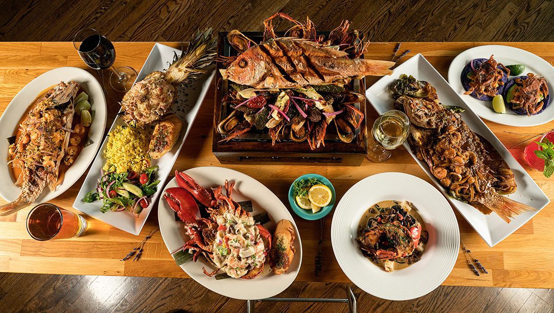 Navy Pier Bar Sol Food Spread Photo