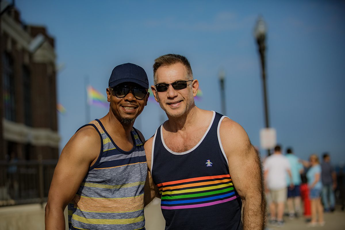 Navy Pier Pride Celebration Two Men Smiling