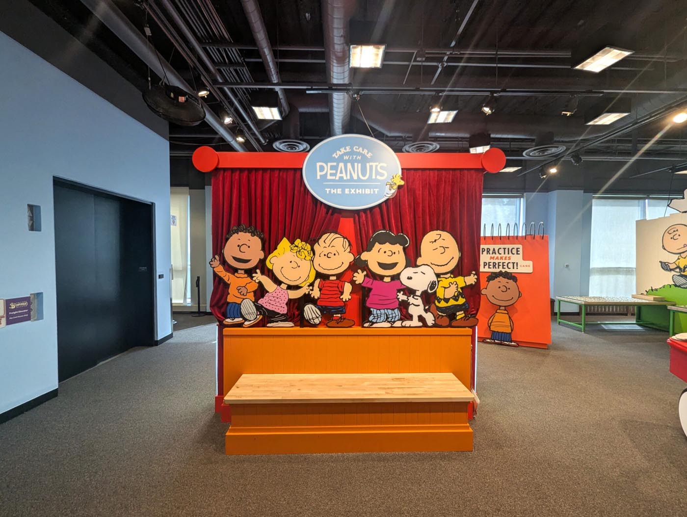 Interactive Peanuts exhibit at Chicago Children's Museum for family fun