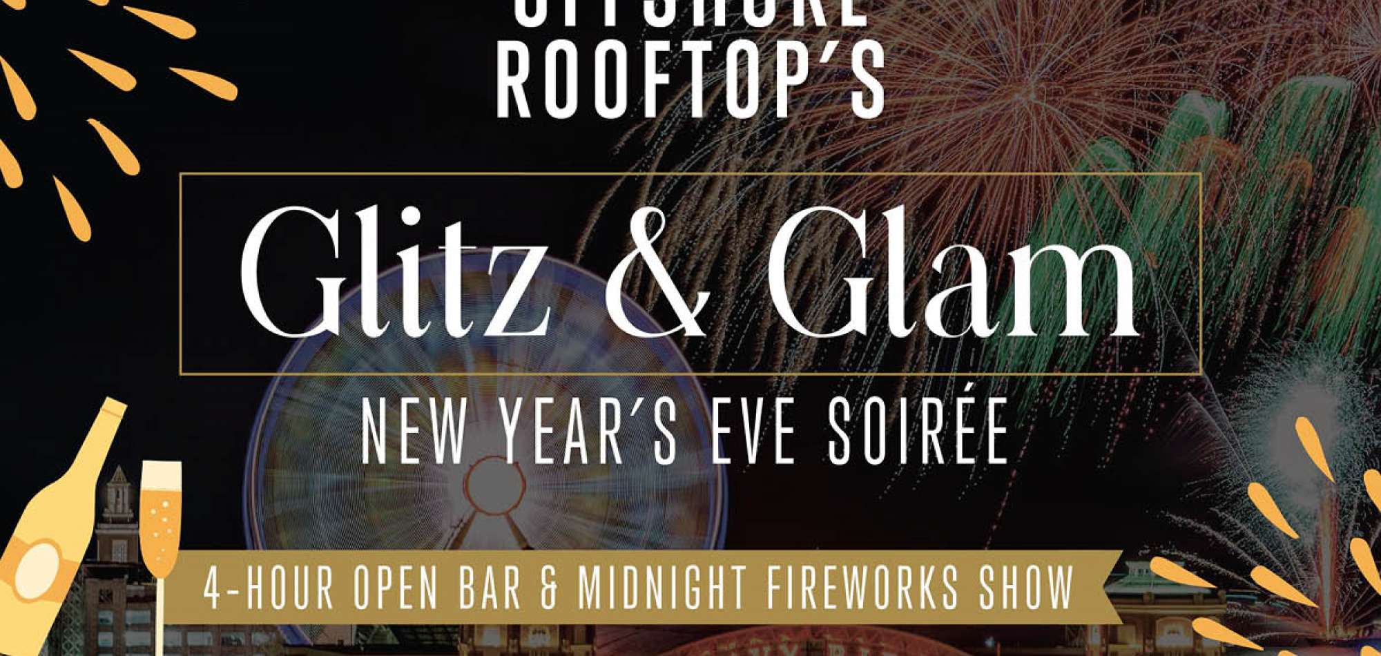 Offshore Rooftop’s Glitz & Glam New Year’s Eve Soiree