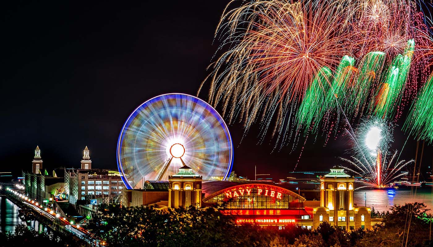 New Years Eve Fireworks at Navy Pier