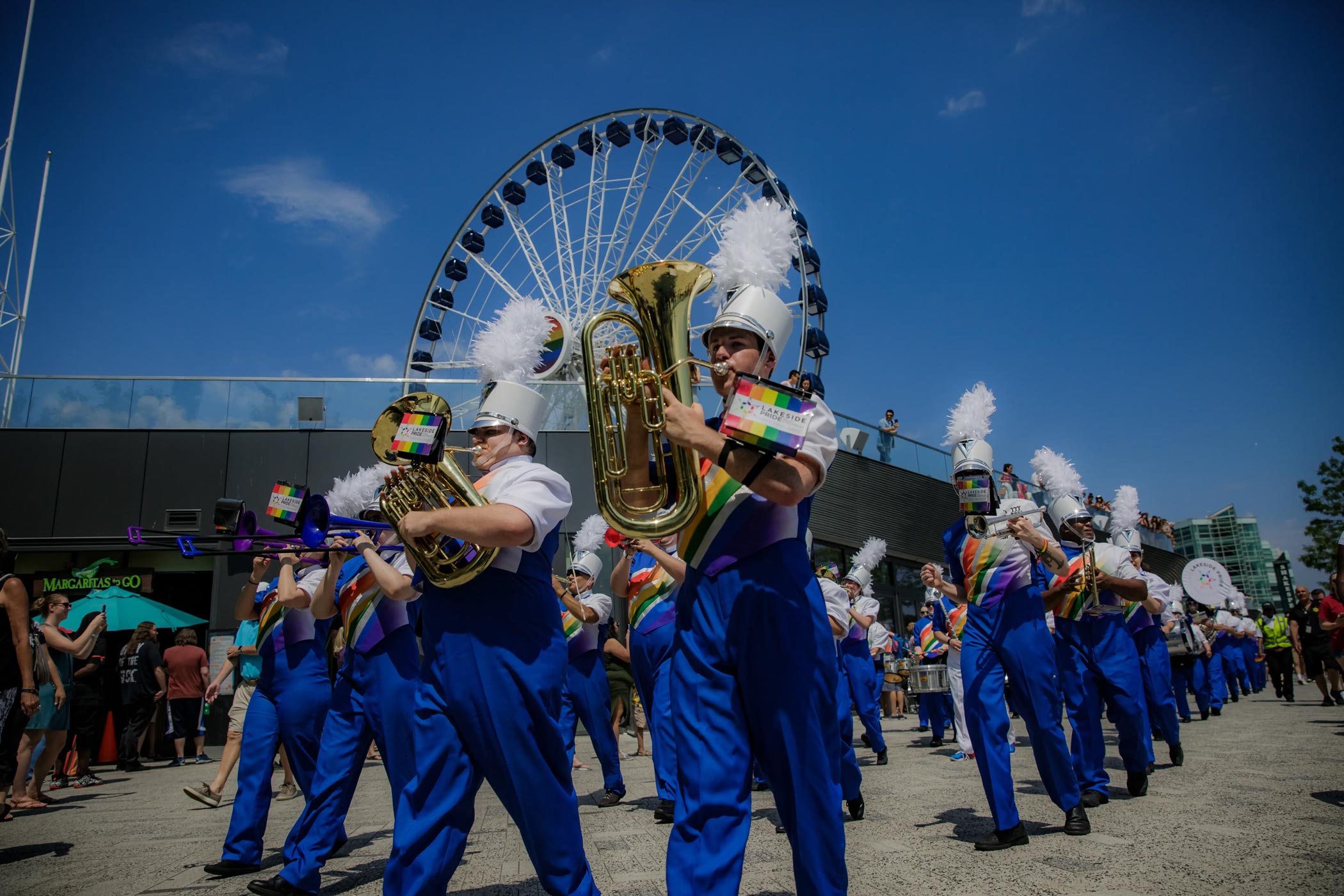 Band Performing at Navy Pier Pride Celebration