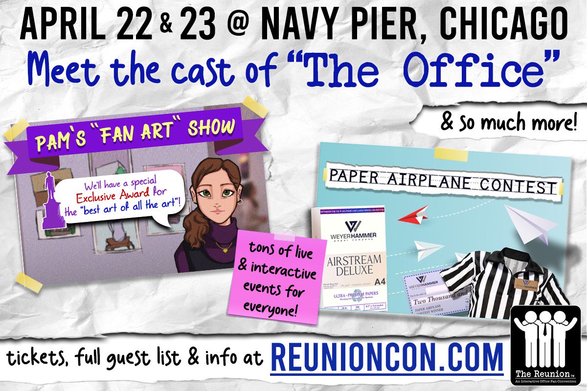 Meet the Cast of The Office at Navy Pier Poster with Activities