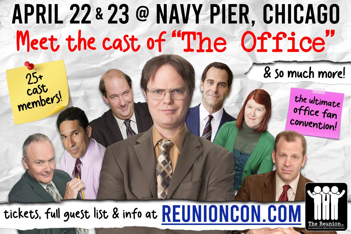 Meet the Cast of The Office at Navy Pier Poster with Cast Members