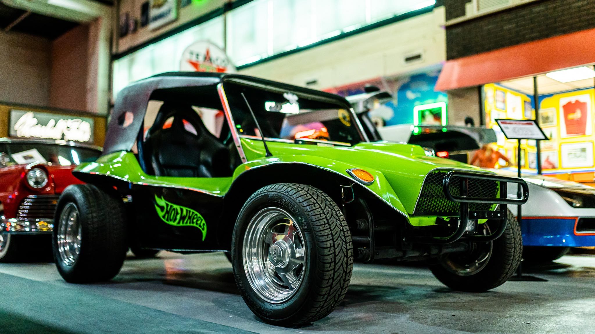 Green Hot Wheels Car at Retro Rides Experience at Navy Pier