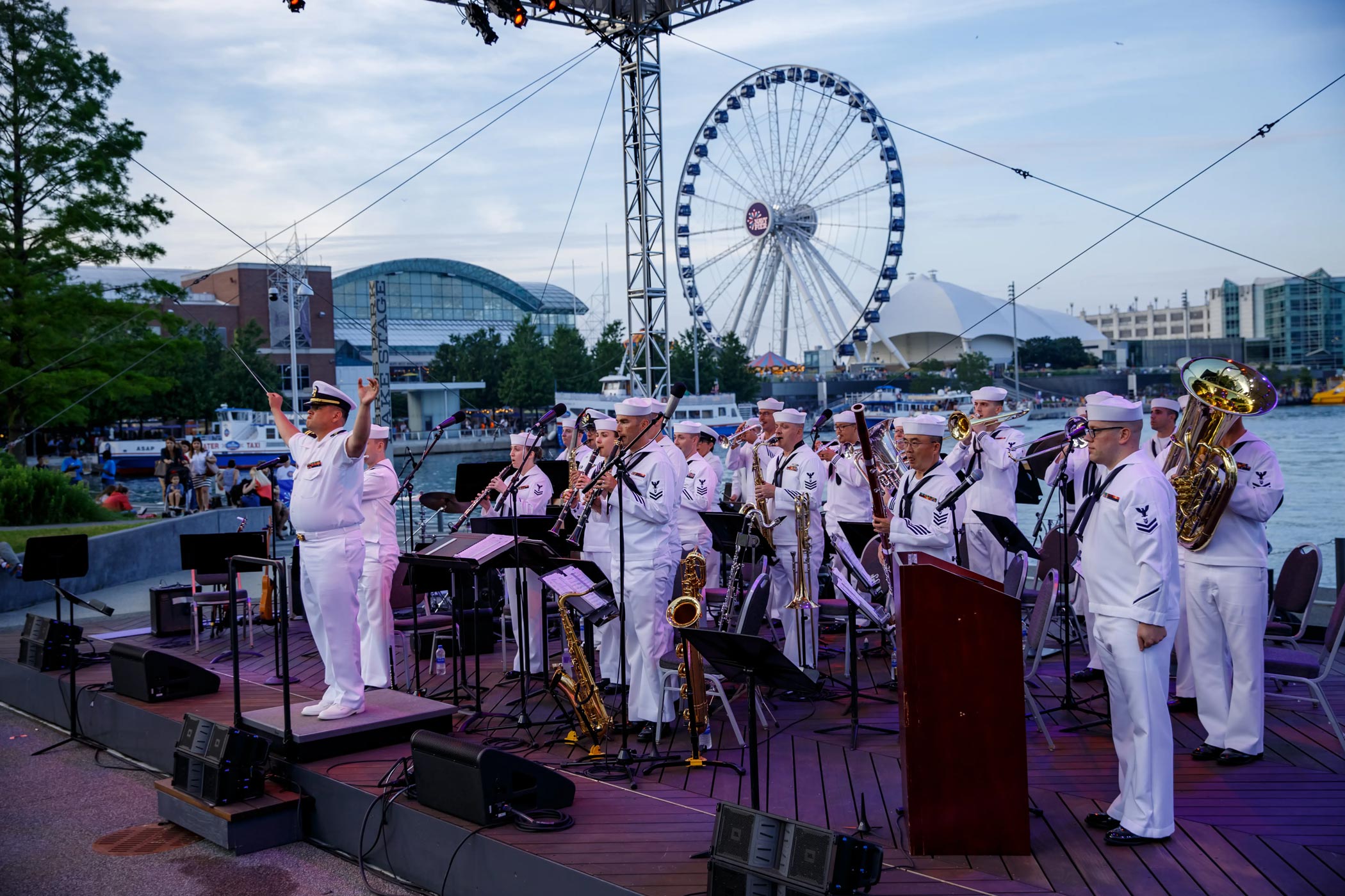Great Lakes Navy Band at Navy Pier