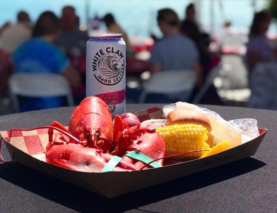 Lobster Meal with White Claw at Lobster Fest at Navy Pier