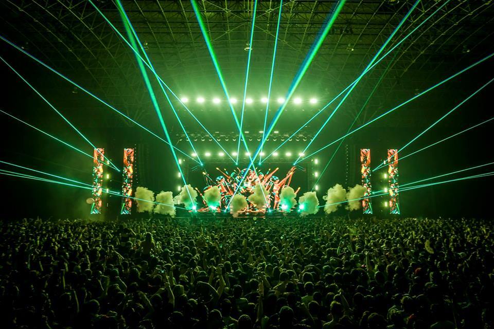 Excision With Green Lights at Navy Pier
