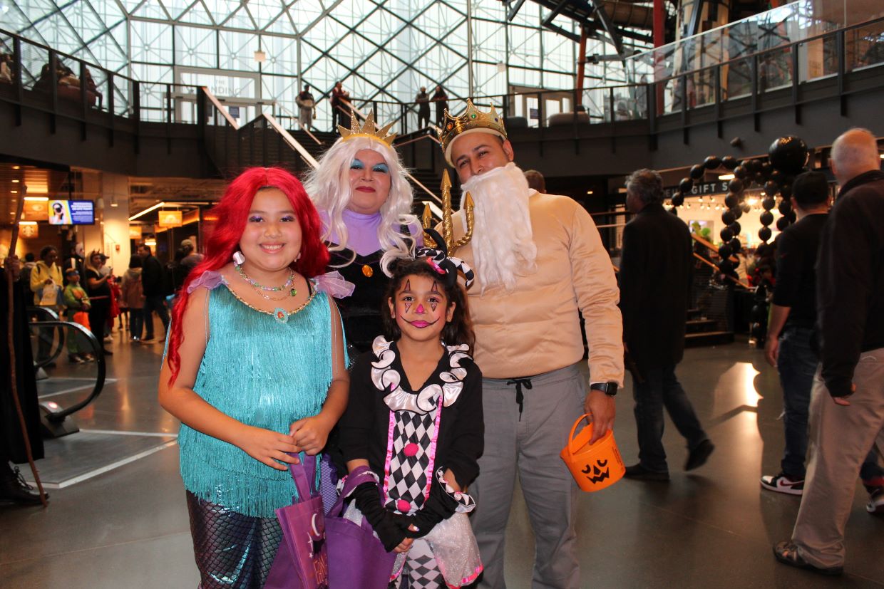 Family Dressed Up at Slightly Spooky Saturday at Navy Pier