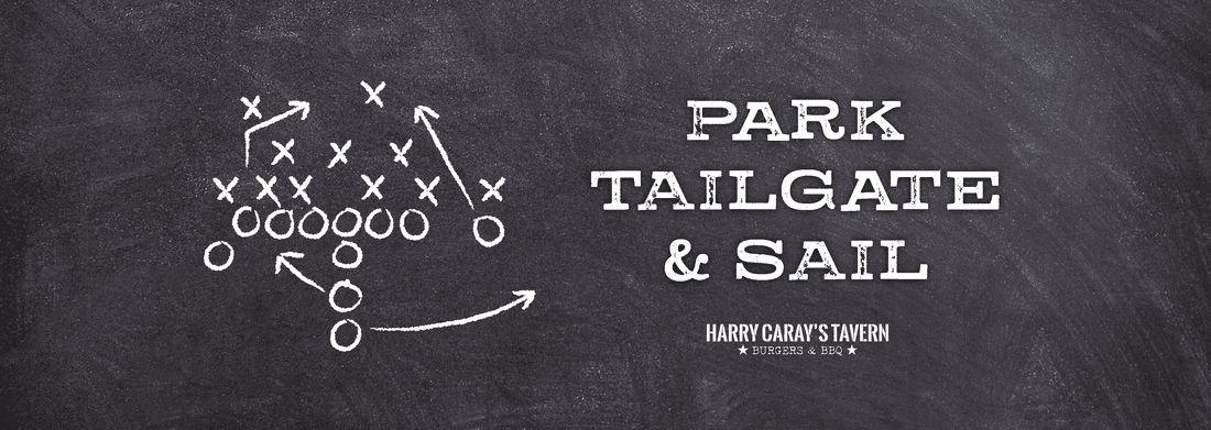 Park, Tailgate, and Sail at Harry Caray's Tavern at Navy Pier Graphic