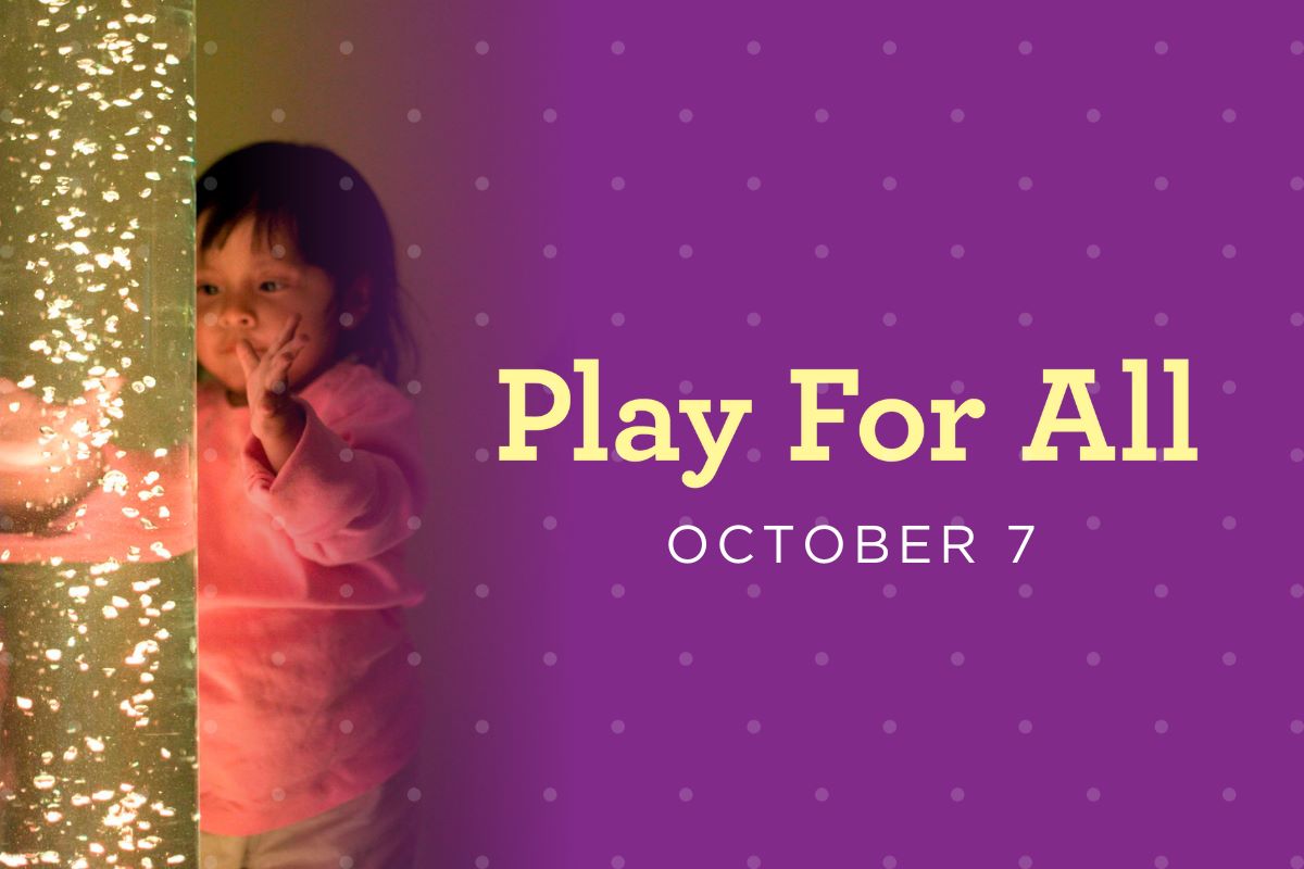 Play For All At Chicago Children's Museum Little Girl Looking At Bright Lights Poster at Navy Pier