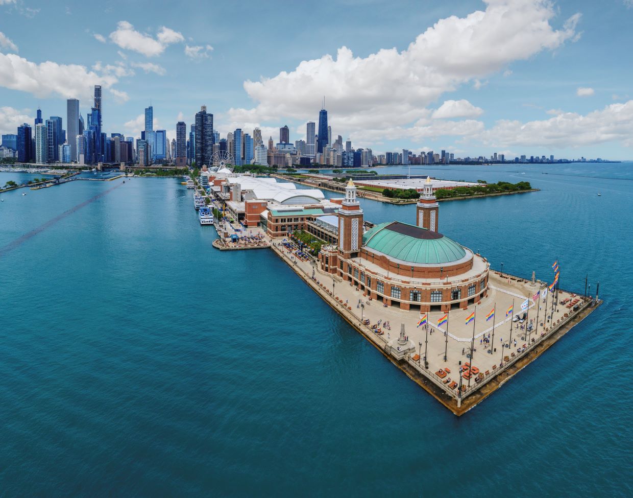 Navy Pier East End Aerial Photo