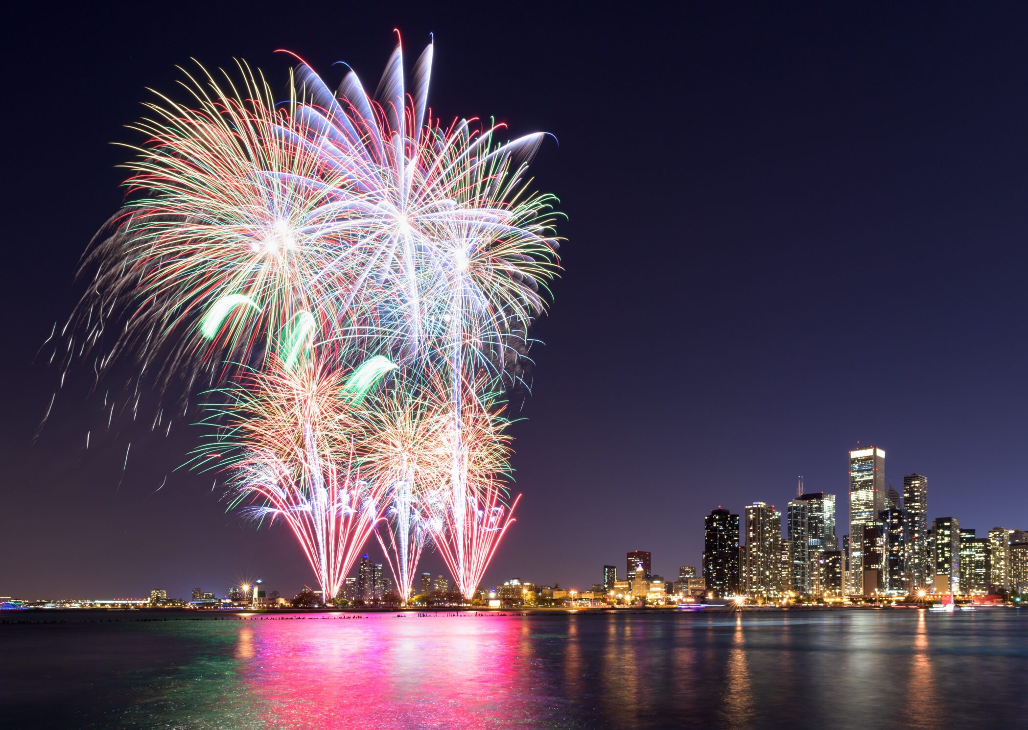 Navy Pier Summer Fireworks Photo