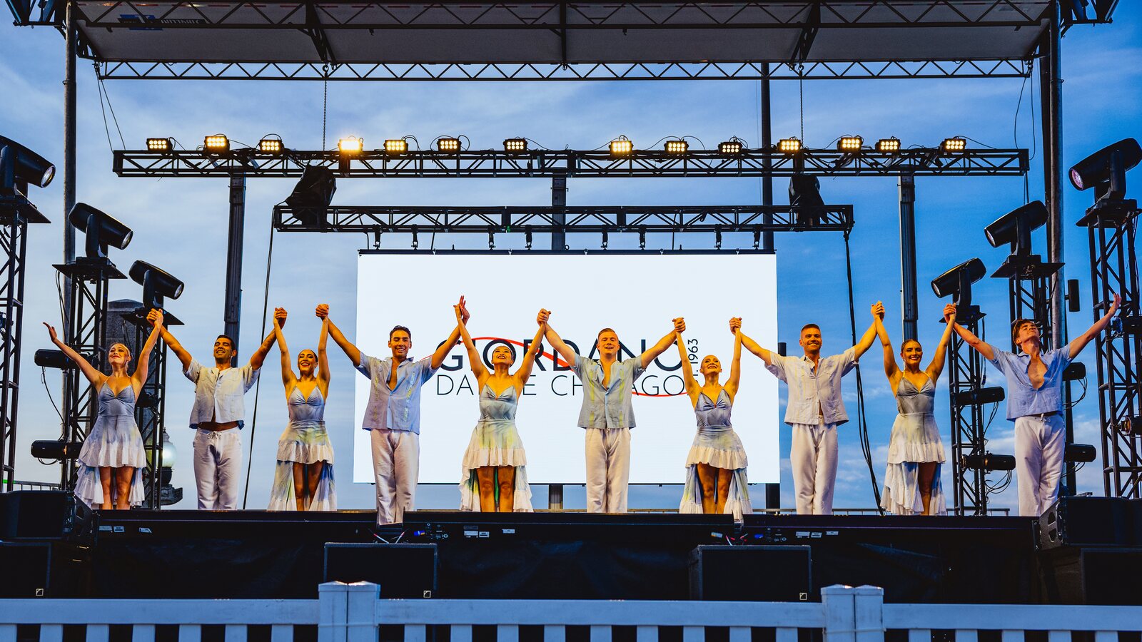 Navy Pier Chicago Live Group Performance On Stage Photo