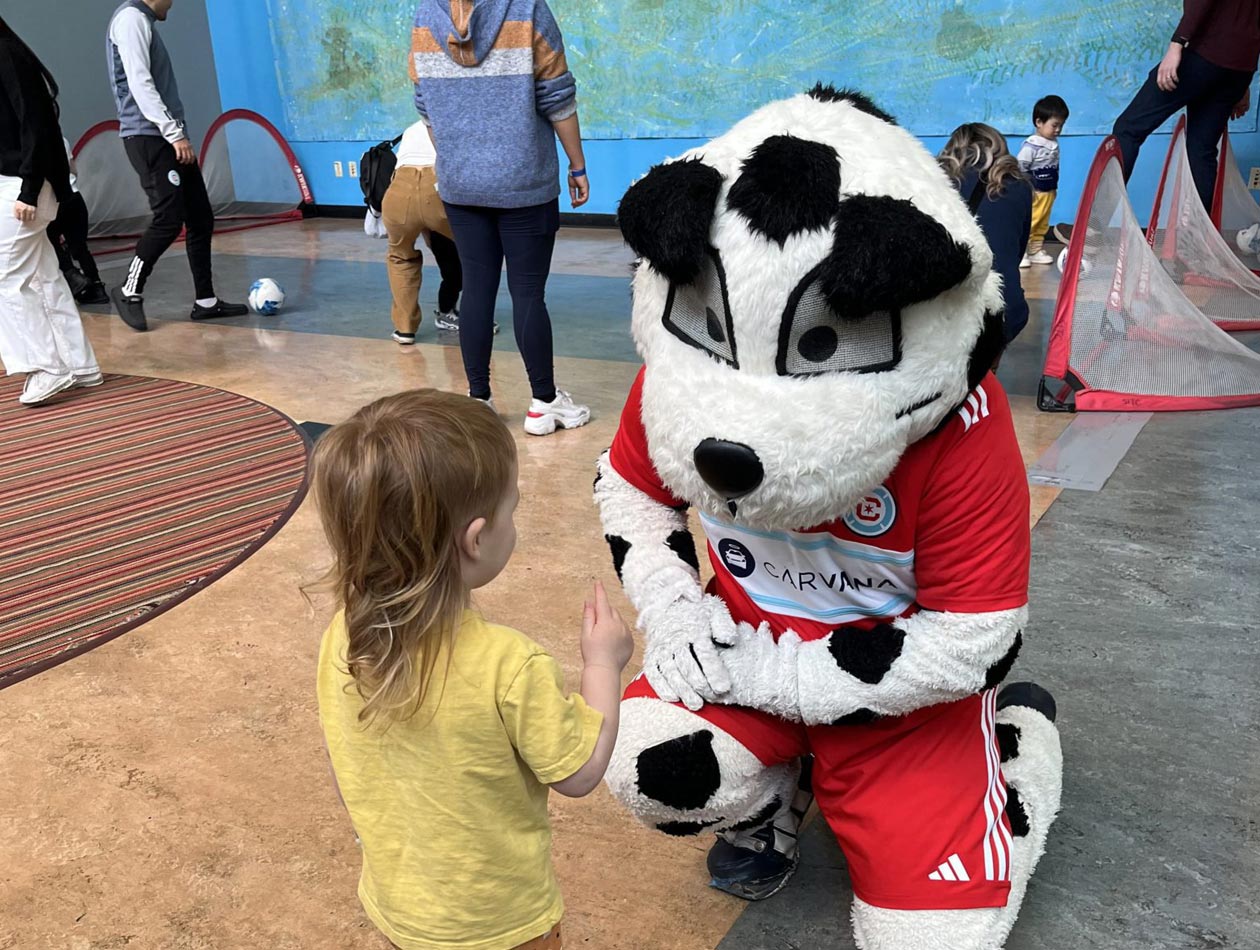 Navy Pier Summer Soccer Mascot Photo