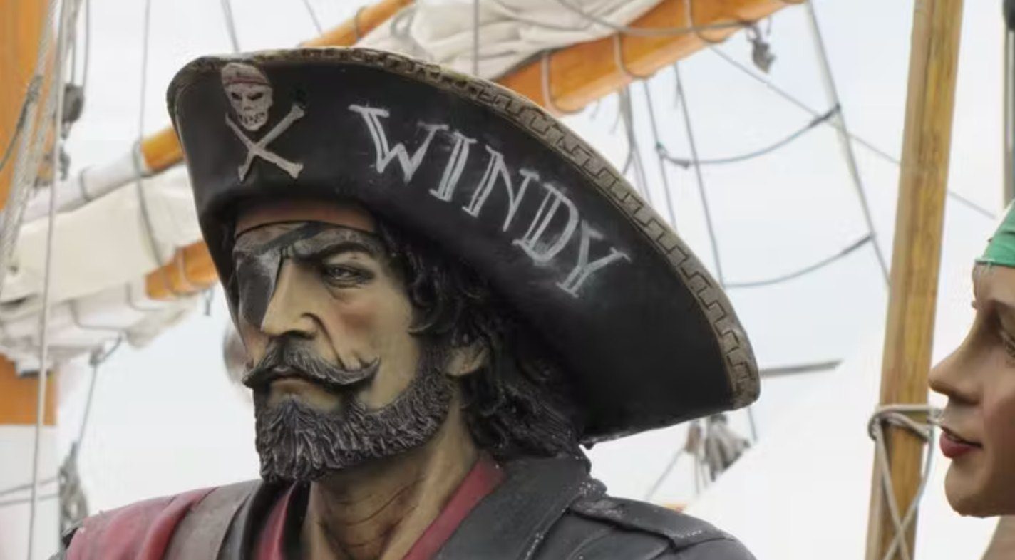 Navy Pier Tall Ship Windy Pirate Close Up