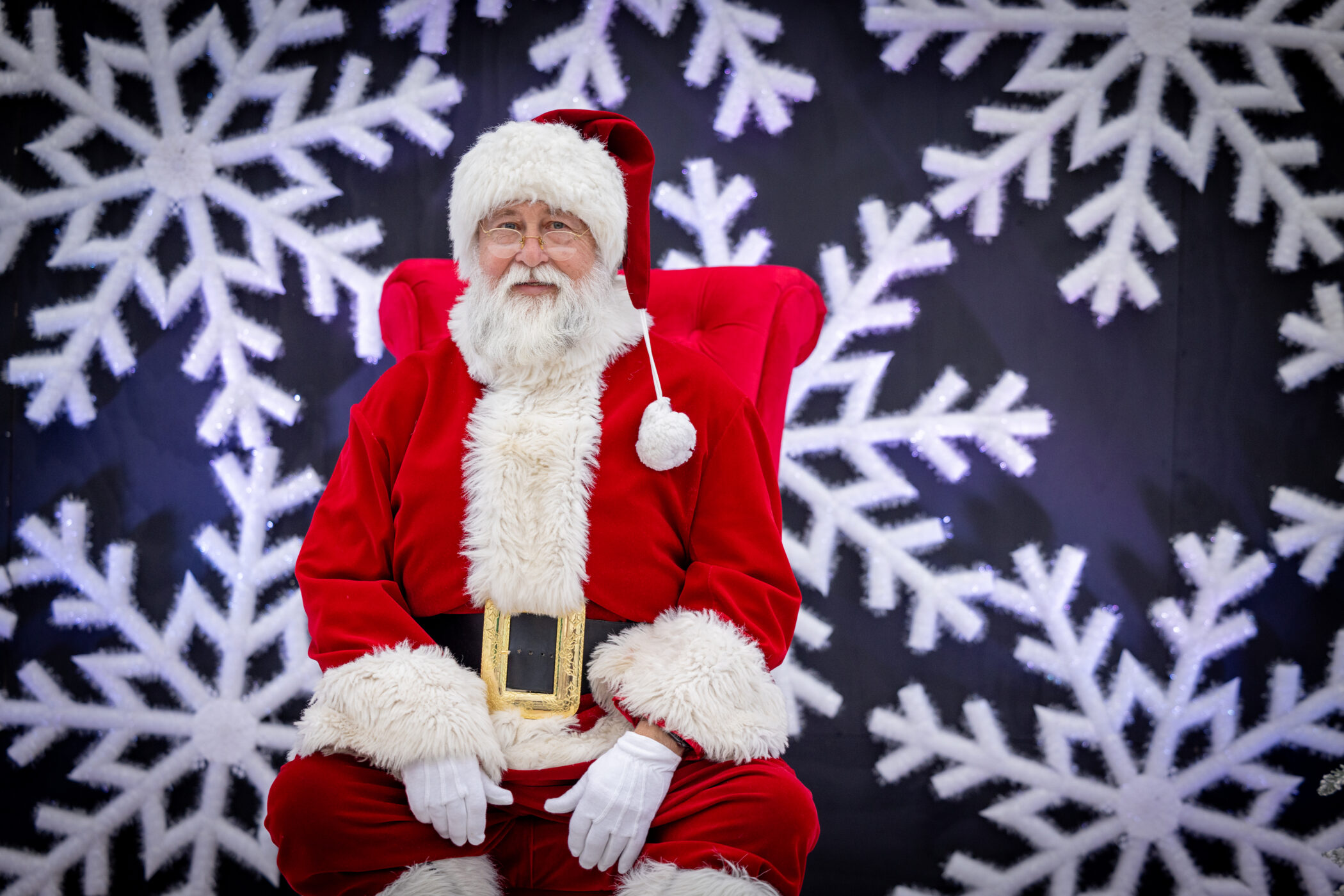 Navy Pier Santa Close Up Photo