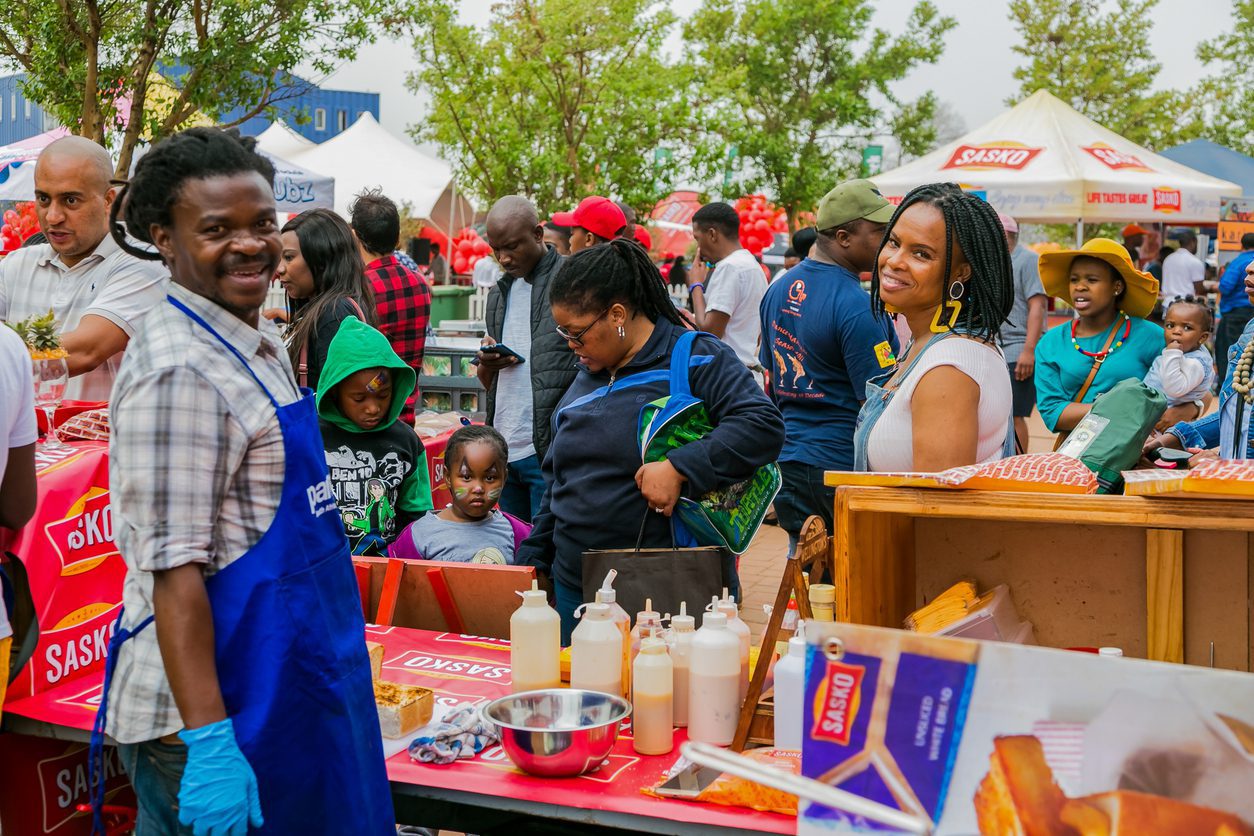 Outdoor Festival Vendor Street Food Image