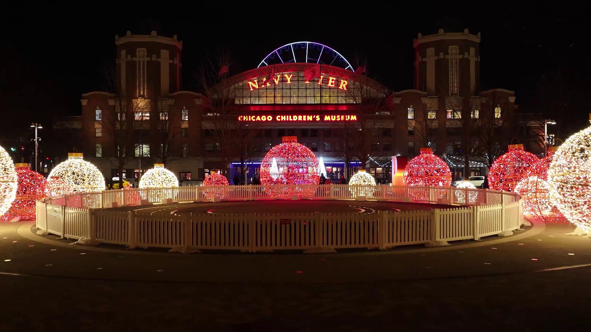 Navy Pier Entrance Winter 2024