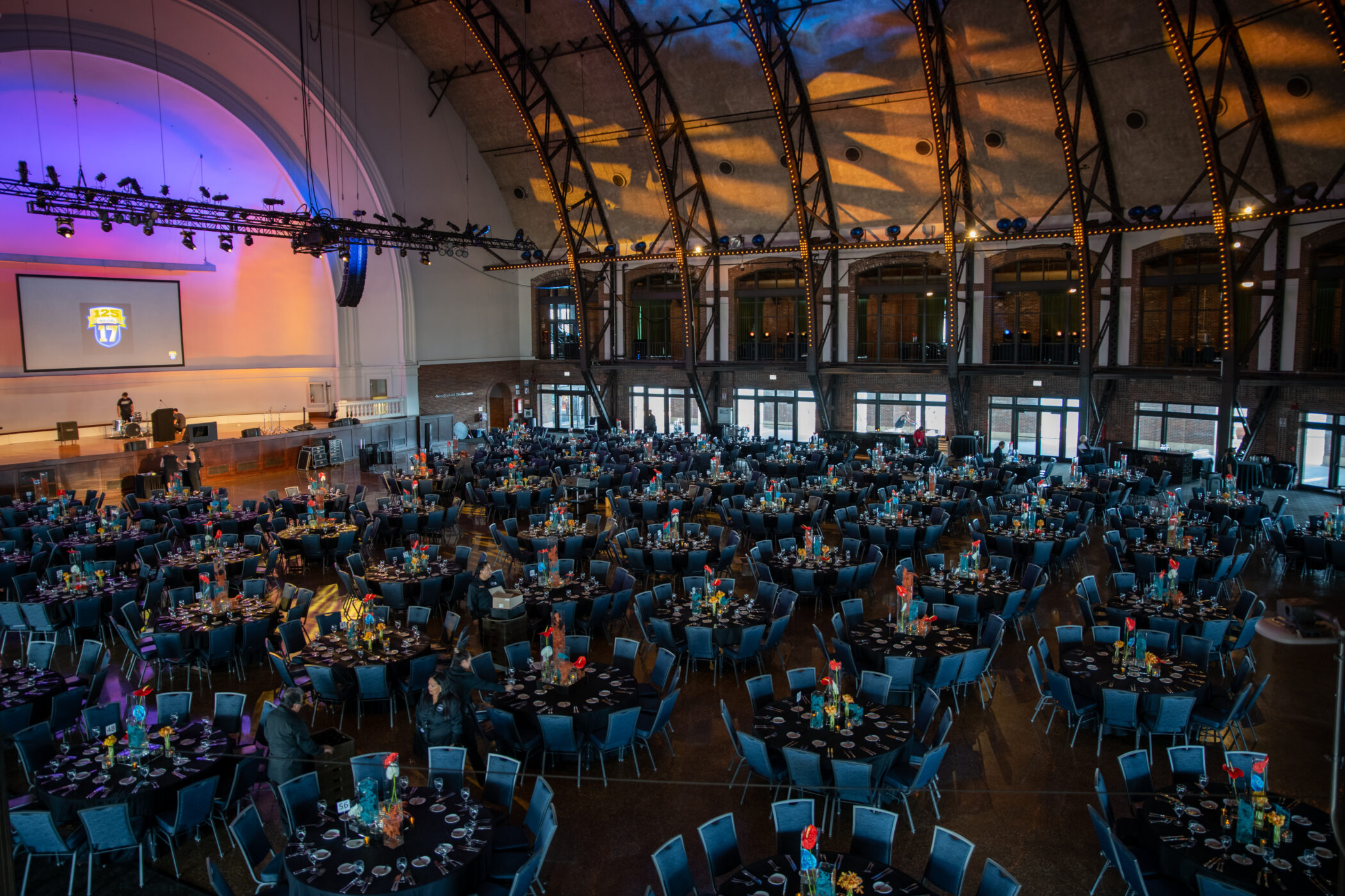 Navy Pier ballroom with numerous round tables 1