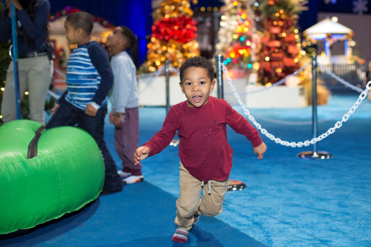 Children enjoying festive activities at Winter WonderFest in Chicago