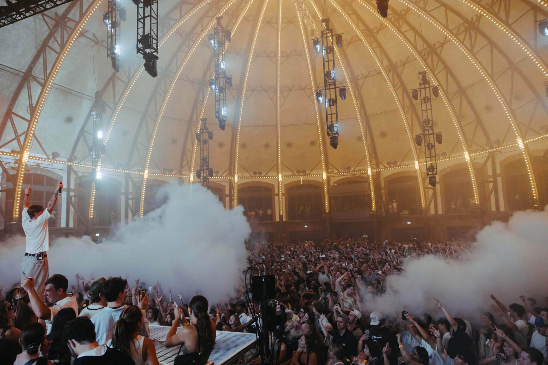 crowd enjoying a concert at Aon Grand Ballroom, Navy Pier, Chicago