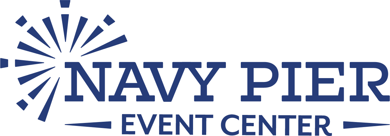 Navy Pier Event Center logo showcasing vibrant blue design