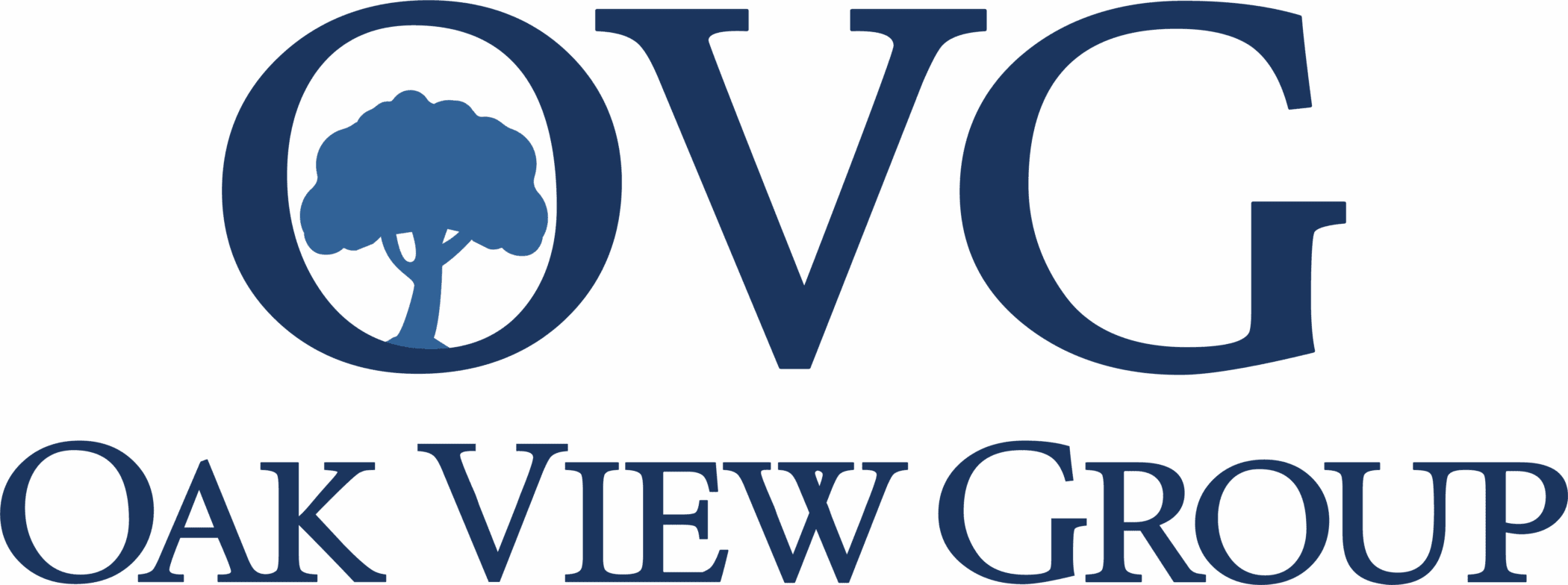 Oak View Group logo, promoting events at Aon Grand Ballroom, Navy Pier.