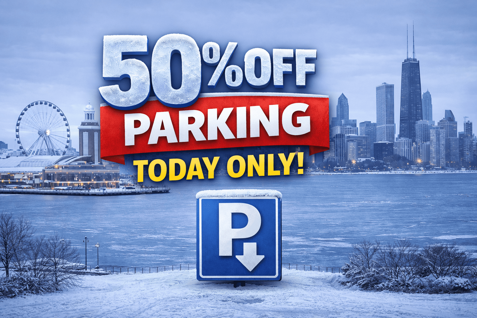50 off parking promo