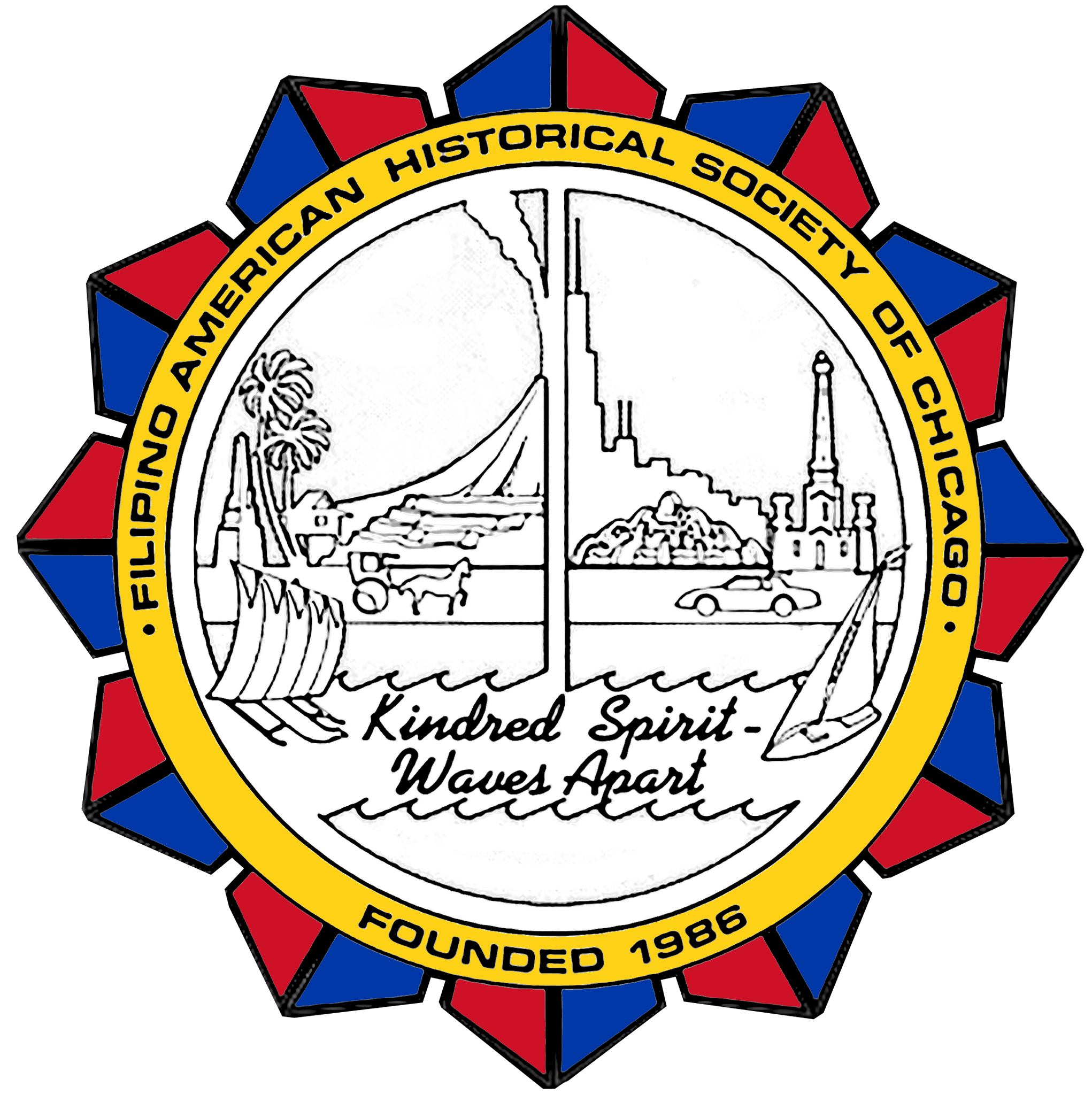 Filipino American Historical Society of Chicago full-color circular logo