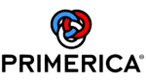 Primerica logo with interlocking red, blue, and white design Navy Pier