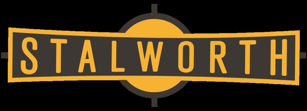 Alworth brand logo in yellow lettering on a dark background