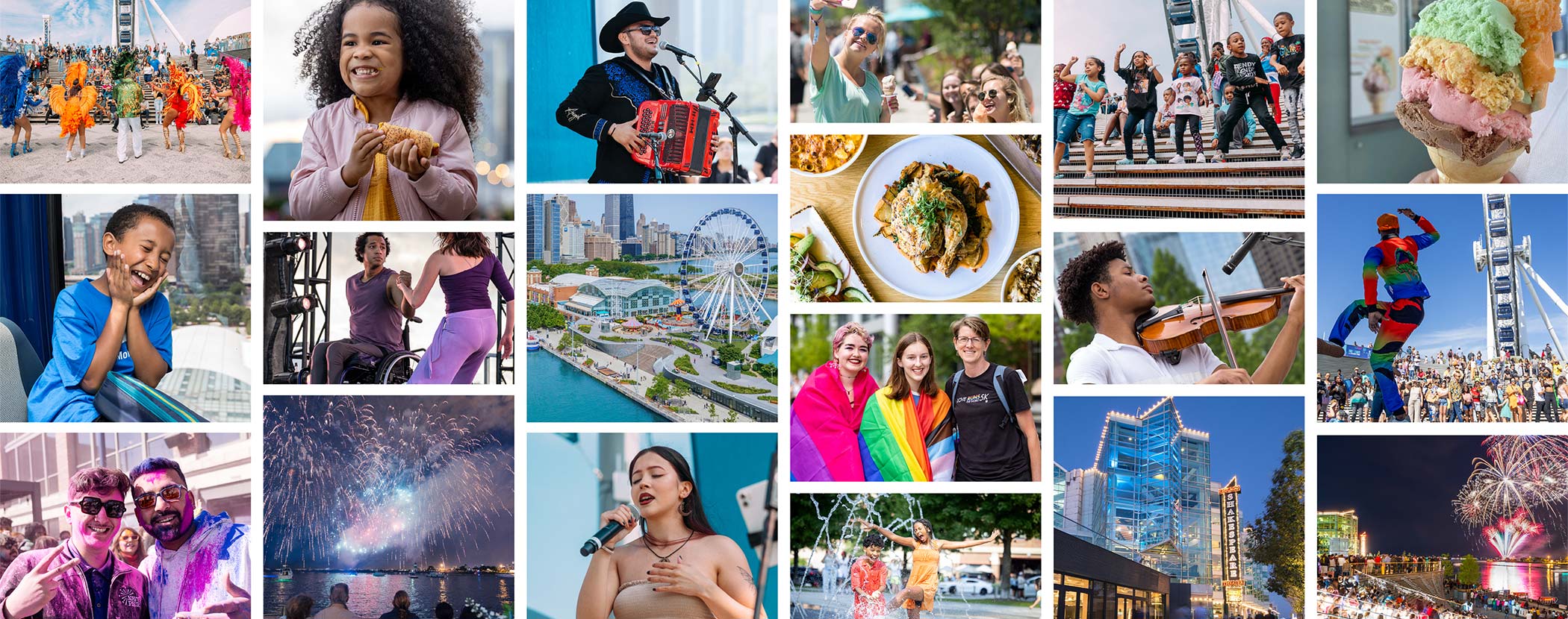 Navy Pier Instagram mosaic