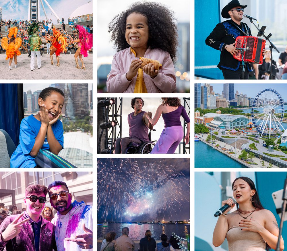 Navy Pier Instagram mosaic