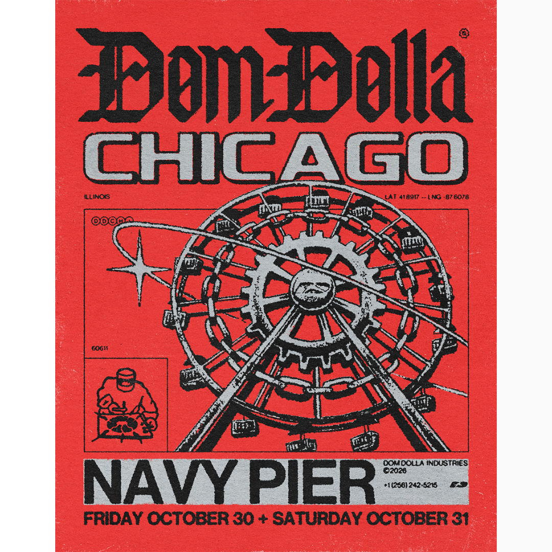 Dom Dolla Chicago poster for Navy Pier on October 30 and 31