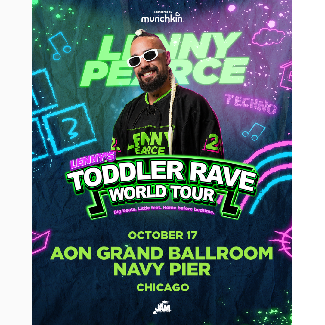 Toddler Rave World Tour poster for October 17 at Aon Grand Ballroom